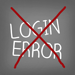 No more Login Error messages