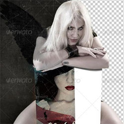 7 Layered Mockups with a Girl