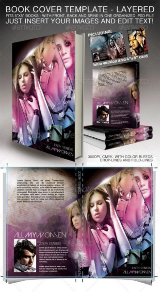 book cover photoshop template