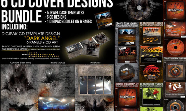 6 CD Cover Designs Bundle