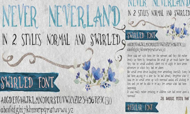 Never Neverland – Hand Written Font