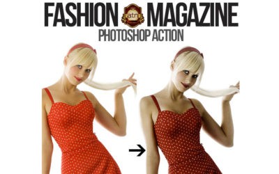 Free – Photoshop Action – Fashion Magazine