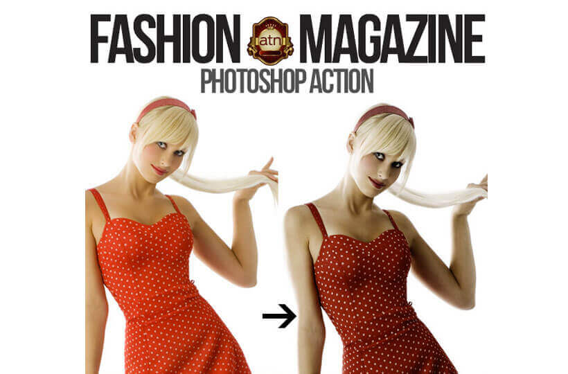 Free – Photoshop Action – Fashion Magazine