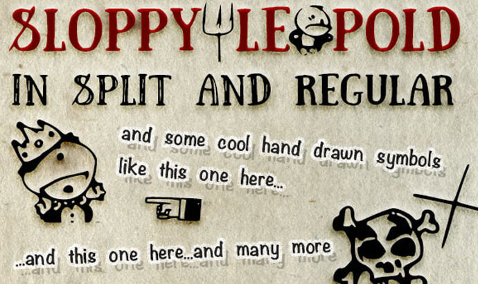 Sloppy Leopold – Hand Made Font