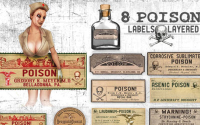 Vintage Poison Labels