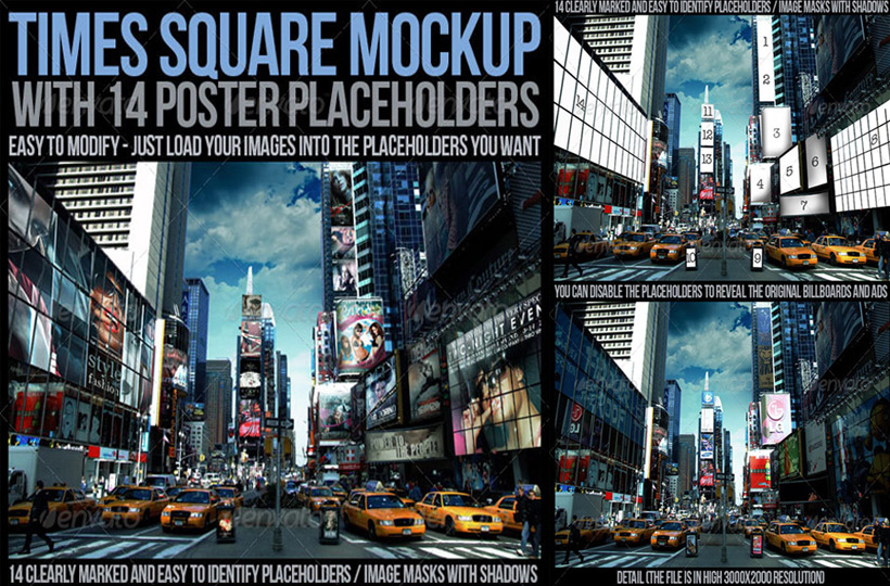 Download Times Square Mockup