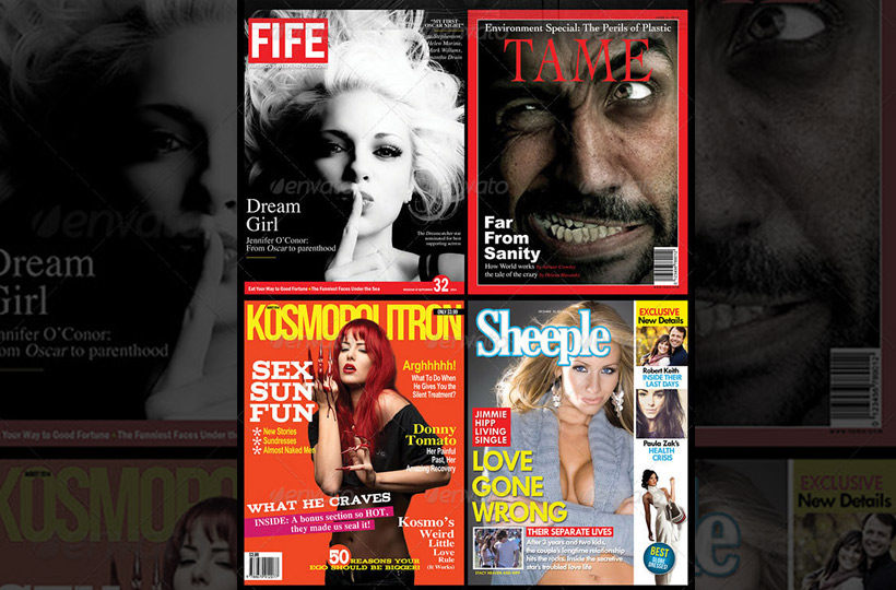 4 Popular Magazine Covers