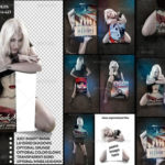 7 Layered Mockups with a Girl