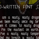 Handmade Font “Cana”