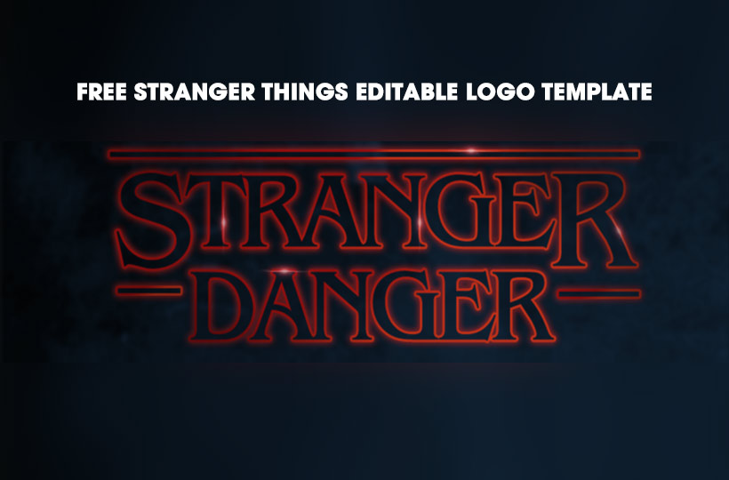 Stranger Things Editable Logo