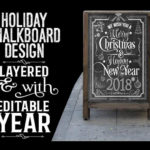 Holiday Chalkboard Design
